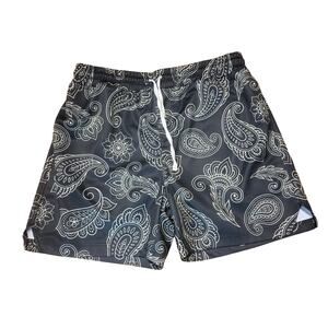 Forever 21 Black & White Paisley Shorts XL Deadstock Clean Fire Drip Excellent